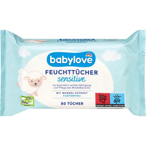 babylove sensitive vlažne maramice 80 kom Cene