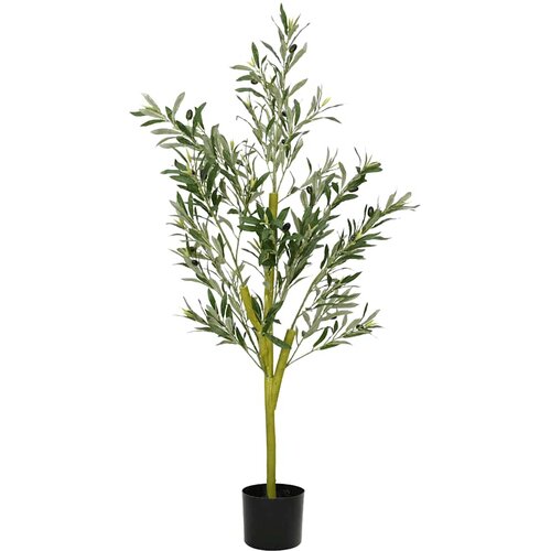 VidaXL Umjetna maslina 450 listova 120 cm zelena - 120 cm 1 Slike