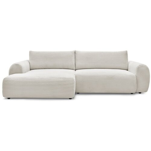 Bobochic Paris Krem sklopiva kutna garnitura od samta (s lijevim kutom) Lucien &amp;ndash; Slike