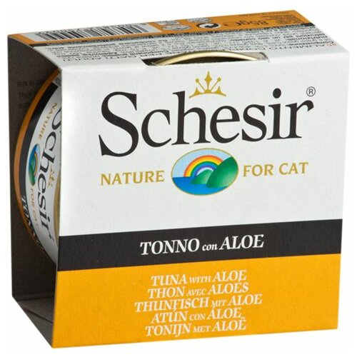 Schesir hrana za mačke u konzervi tunjevina sa alojom u želeu 85gr Slike