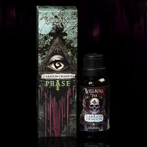 Villainy Ink carrion crimson (phase i) | crimson enamel effect | granulated | satin&ndash;gloss finish Cene