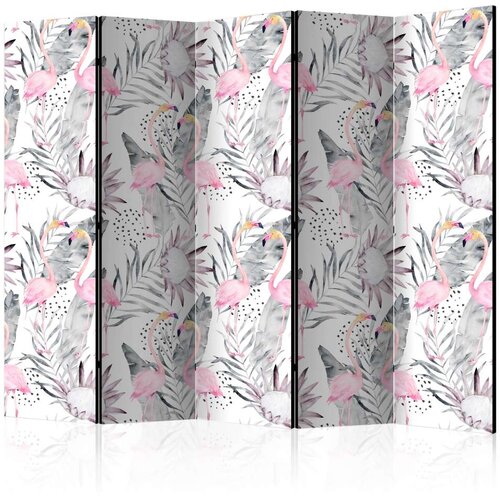  Paravan u 5 dijelova - Flamingos and Twigs II [Room Dividers] 225x172 Cijene