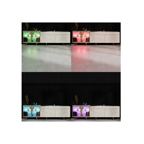 Hanah home TV polica Vienna Travertine Gold Slike