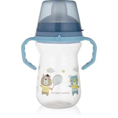Canpol Bonjour Paris skodelica z ročaji Blue 6m+ 250 ml Cene