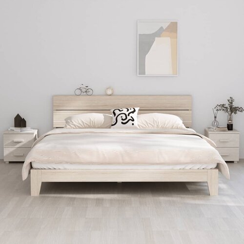 vidaXL Nočna omarica 2 kosa bela 40x35x44,5 cm trdna borovina Cene