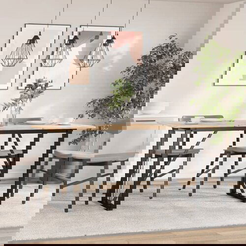 VidaXL Noge za blagovaonski stol O-oblika 140x60x73cm lijevano željezo Slike