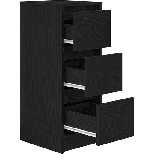  Komoda crni hrast 29,5x34x76 cm konstruirano drvo Slike