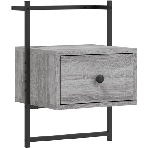 Maison Chic Stenska Nočna omarica - Nočna miza siva sonoma 35x30x51 cm inženirski les, (21688129) Slike