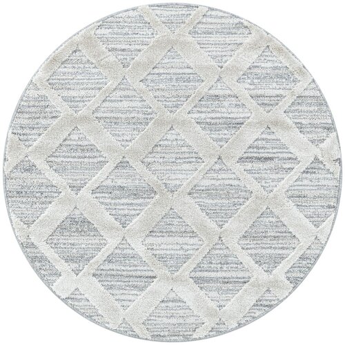 Ayyildiz Carpets Svetlo siva okrogla preproga ø 120 cm Pisa – Cene