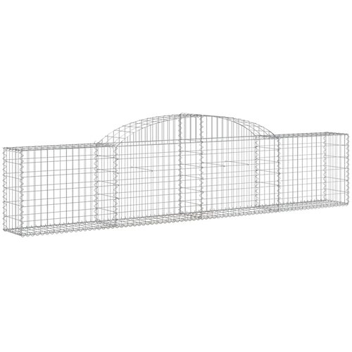  Lučne gabionske ko&amp;scaron;are 5 kom 300x30x60/80 cm pocinčano željezo Slike