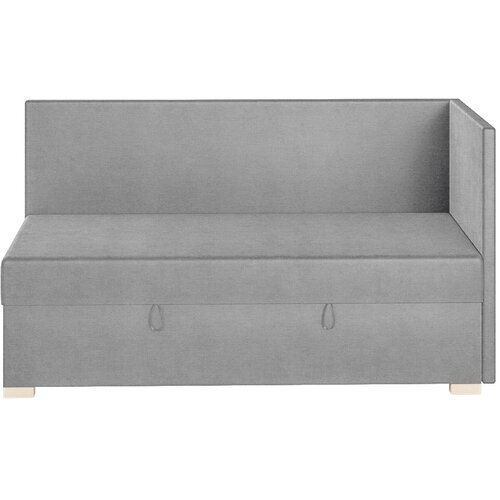 Ghado Sivi kutni dječji krevet s prostorom za odlaganje s madracem 90x200 cm Flexi - Slike