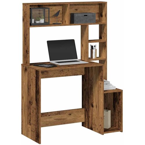  Radni stol s policama boja drva 100x45x140 cm konstruirano drvo Cene