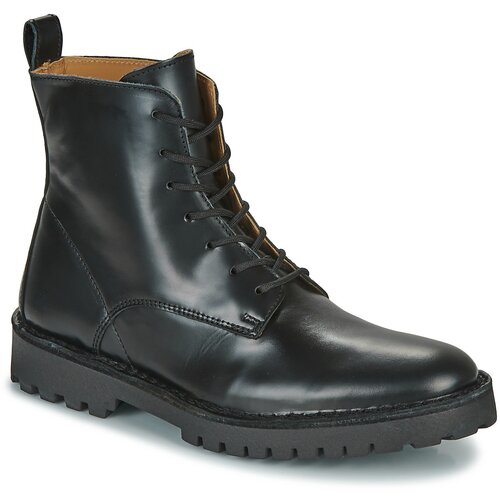 Selected Pol&amp;scaron;kornji SLHRICKY LEATHER LACE-UP BOOT Črna Slike