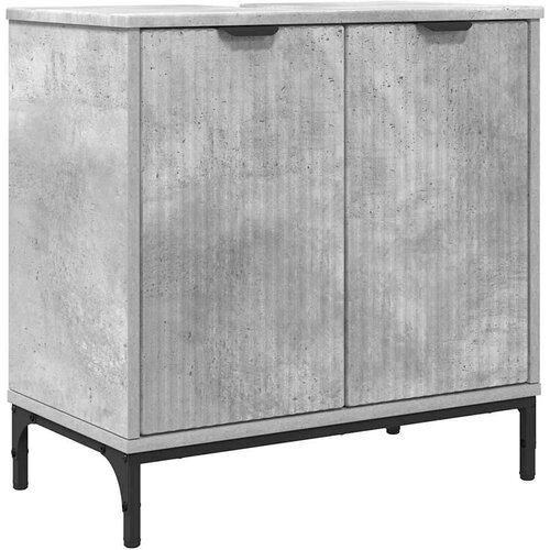 VidaXL Kupaonski ormarić za sudoper Beton siva 60.5 x 33.5 x 61 cm Slike