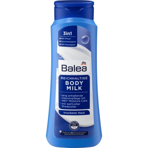 Balea 3u1 mleko za telo - za suvu kožu 400 ml Slike