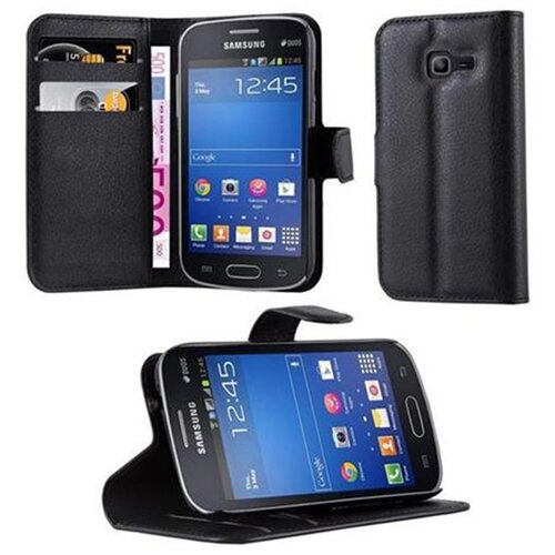 Cadorabo Ohi&scaron;je, združljivo z Samsung Galaxy STAR PRO v oksidna črna - Za&scaron;čitni ovitek z magnetnim zapiranjem, stoječo funkcijo in režo za kartice, (20550937) Cene