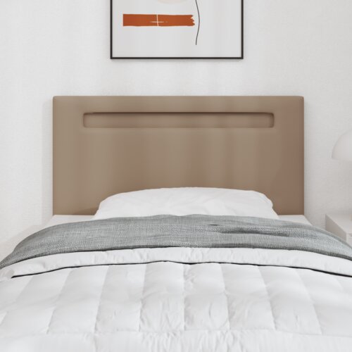  Naslon za glavu Plain Design Cappuccino 90 cm Umjetna koža Slike
