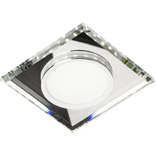 Candellux ugradna lampa SSP-22 ch/tr+wh 8W led 230V sa led prstenom belog svetla, viseća, kvadratna, staklo prozirno. Cene