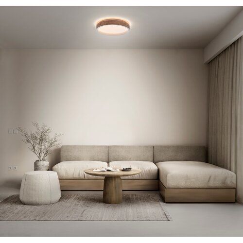 Osram LED prigu&amp;scaron;iva plafonska svetiljka MARIANO LED/24W/230V prečnik 41 cm hrast/bela Slike