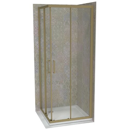 Copen Atlas PRO tuš kabina brušeno zlato, staklo 6mm providno - 80x80x195 cm Cene