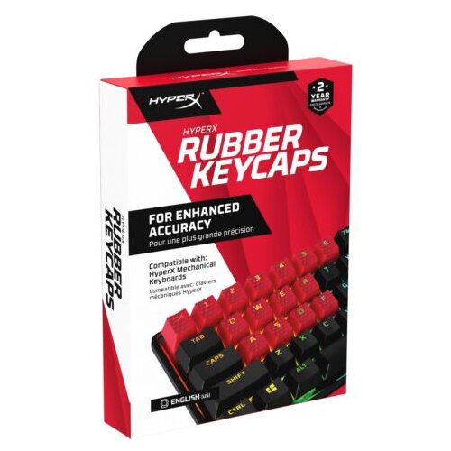Hyperx Zamenske kapice za tastaturu Rubber Keycaps crvene Cene