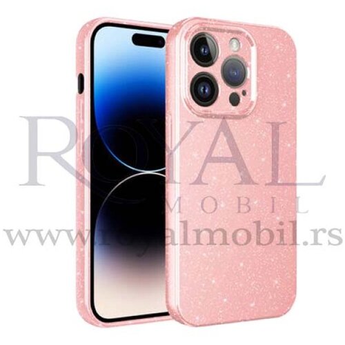  futrola silikon sa sljokicama za iphone 14 plus (6.7) roze Slike