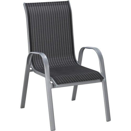 Ambia Garden STOL aluminij, jeklo črna, srebrne barve, bela Cene