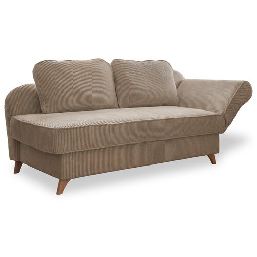 Miuform Smeđe-siva ležaljka od samta (s desnim kutom) Chic Charlotte &amp;ndash; Slike