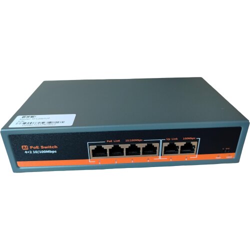 ExeLink SF1206TUP switch 4x10/100 Base-TX porta (PoE),2x10/100 Base-TX porta Slike