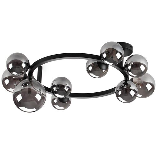 Ideal Lux led plafonski luster perlage 10xG9/3W/230V, prečnik 70 cm, crna/zadimljena Cene