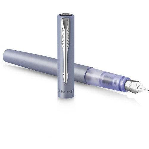 Parker Vector XL Metallic Silver Blue C.C. Fountain Pen M Slike