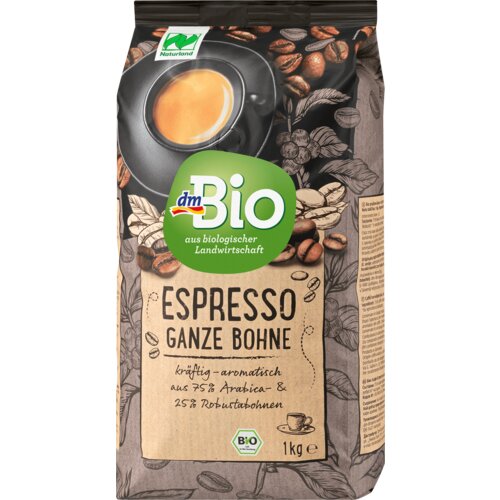 dmBio espresso mešavina pržene kafe u zrnu 1000 g Slike