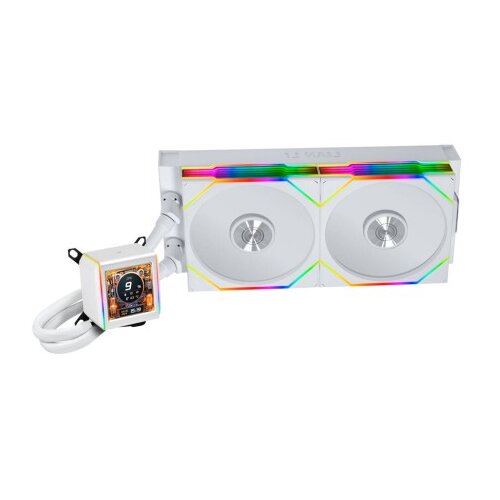 Lian Li Komplet za tekočinsko hlajenje AIO Liquid Cooler GALAHAD II LCD 280 TL Wireless, ARGB, bel Cene