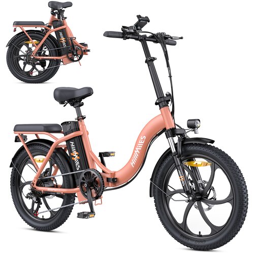 Hillmiles MilePort1 zložljivo električno kolo - 350W 36V 13AH - 20" - 25km/h - roza, (21960397) Cene