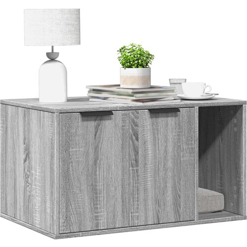 vidaXL Kutija z mačji pijesak boja hrasta 80x50x45cm konstruirano drvo Cijene
