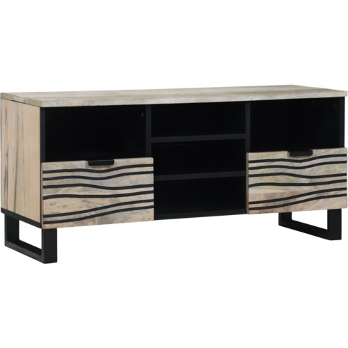 vidaXL Omare in policami za shranjevanje medijev Bela in črna Cene