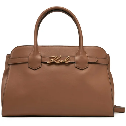 Karl Lagerfeld K/SIGNATURE TOP HANDLE Smeđa