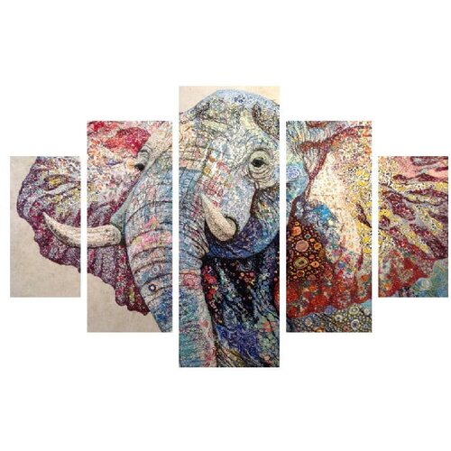 Miracle 5-dijelna slika Elephant Cijene