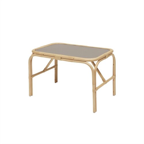 OYOY Mini Otro&scaron;ka miza iz ratana 70x48 cm Nana &ndash; Cene