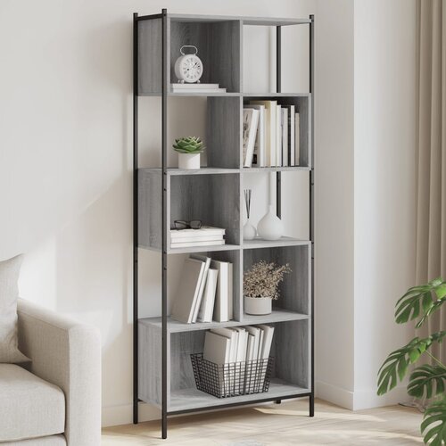 vidaXL Knjižna omara siva sonoma 72x28x172 cm inženirski les Cene