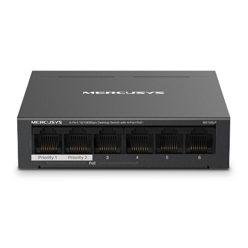 Mercusys MS106LP V1.0 6-Port 10/100Mbps Desktop Switch 4-Port PoE+ Cene