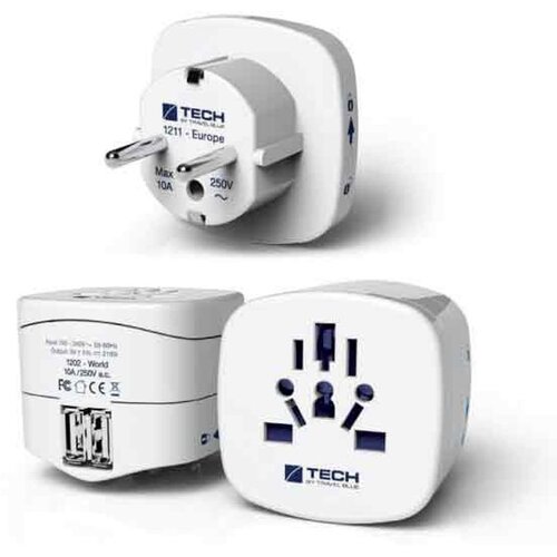 Travel Blue adapter i USB punjač dual Svijet za Europu (956) Cene