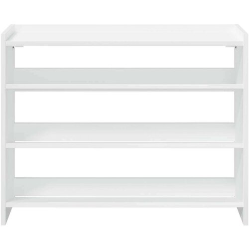 VidaXL stalak za cipele bijeli 80x25x62 cm od konstruiranog drva Slike