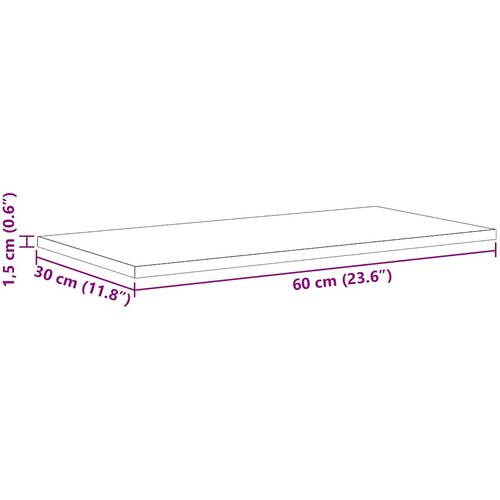 Police za knjige 4 pcs Crna 60 x 30 x 1,5 cm Konstruirano drvo Slike