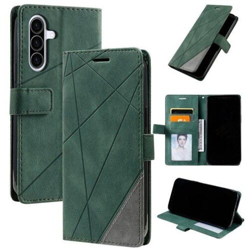 Chameleon Preklopna torbica (WLGO-Lines) za Samsung Galaxy A57 5G, zelena Cene