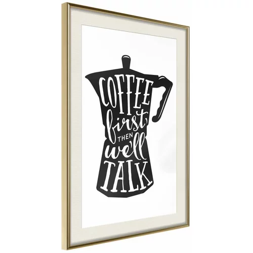  Poster - Coffee First 30x45
