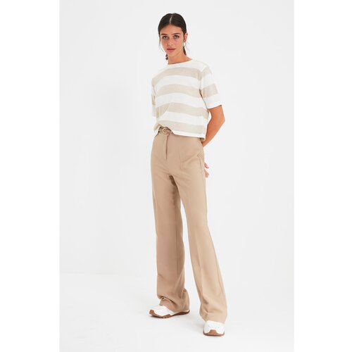 Trendyol Mink Straight Cut Trousers Slike
