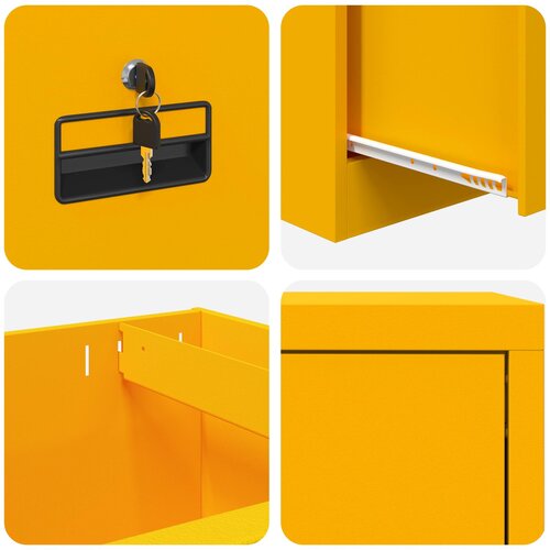 Kabinet za datoteke s ladicama Žuta 45,5 x 42 x 106,5 cm Slike