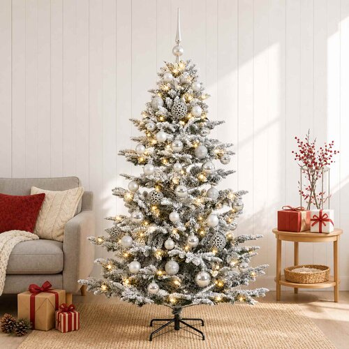  Umjetno božićno drvce s kuglicom 150 cm 150 LED lampica Slike