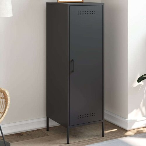 vidaXL Visoka omara črna 36x39x113 cm jeklo Cene